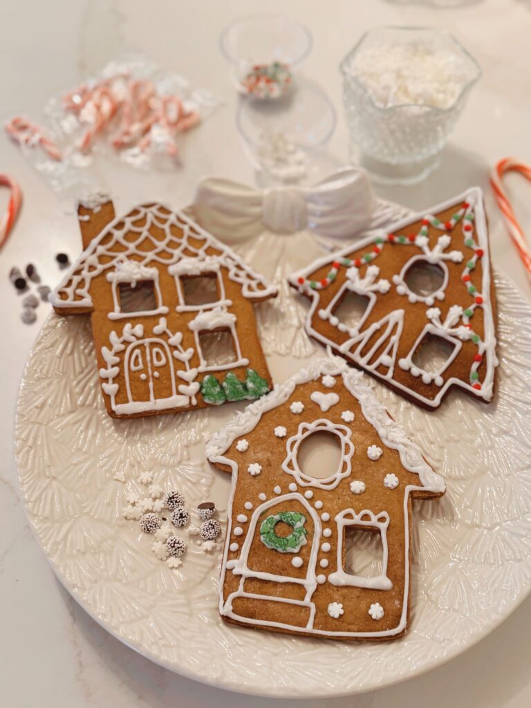 Stir and Gather gingerbread house shaped cookies