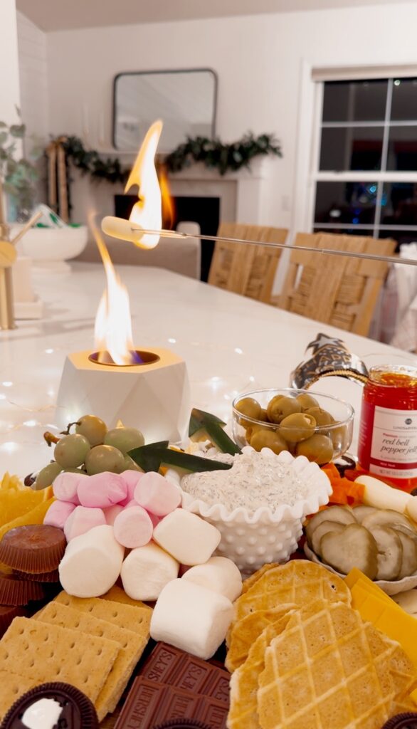 stir and gather making savory s'mores