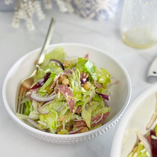 stir and gathers viral La Scala chopped salad recipe