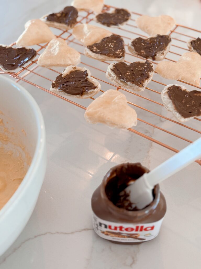 stir and gather making Nutella cream puffs