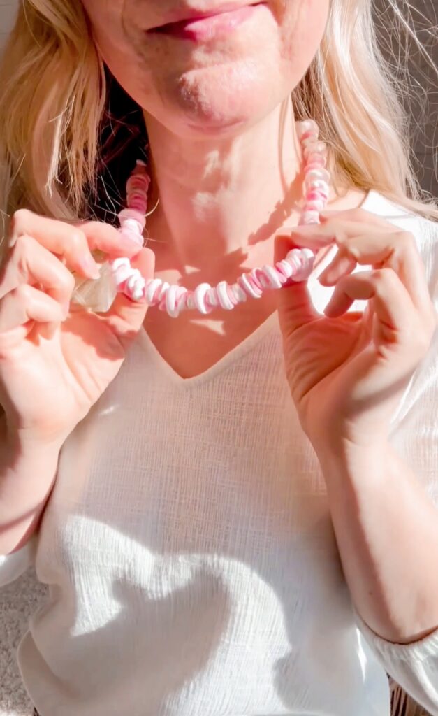 stir and gather homemade candy necklace