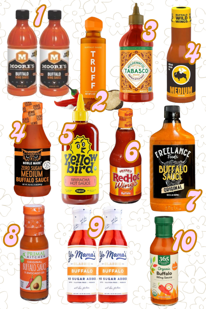 stir and gather favorite buffalo sauces