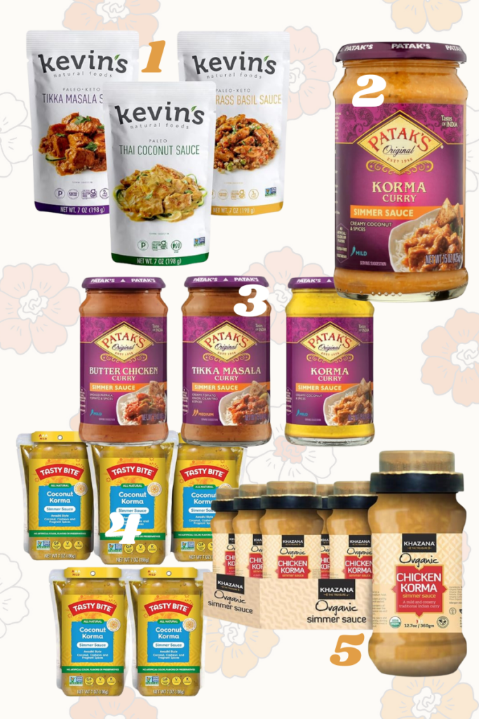 stir and gather korma sauces from amazon for easy curry