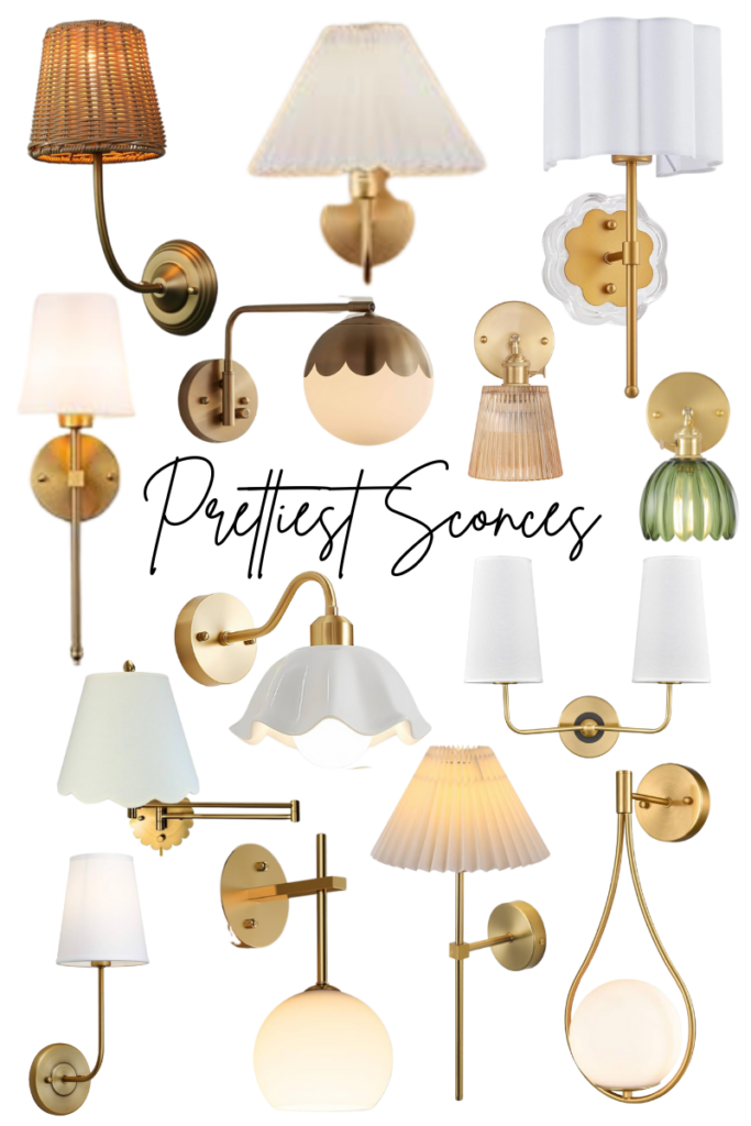 stir and gather prettiest sconce options for bathroom
